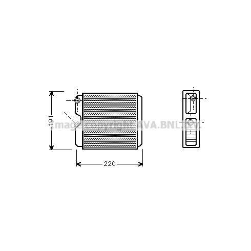 Слика на Ладник за парно AVA QUALITY COOLING OL6240 за Opel Astra F Classic Hatchback 1.6 i 16V - 101 коњи бензин