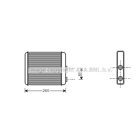 Слика на Ладник за парно AVA QUALITY COOLING OL6259 за Opel Astra G Saloon 1.6 - 103 коњи бензин