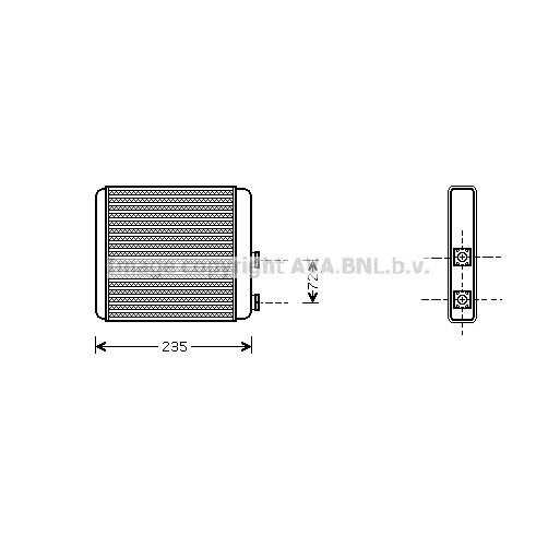 Слика на Ладник за парно AVA QUALITY COOLING OL6321 за Opel Astra F Classic Hatchback 1.6 i 16V - 101 коњи бензин