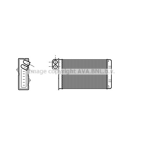 Слика на Ладник за парно AVA QUALITY COOLING PE6015 за Citroen XM Break Y4 2.1 TD 12V - 109 коњи дизел