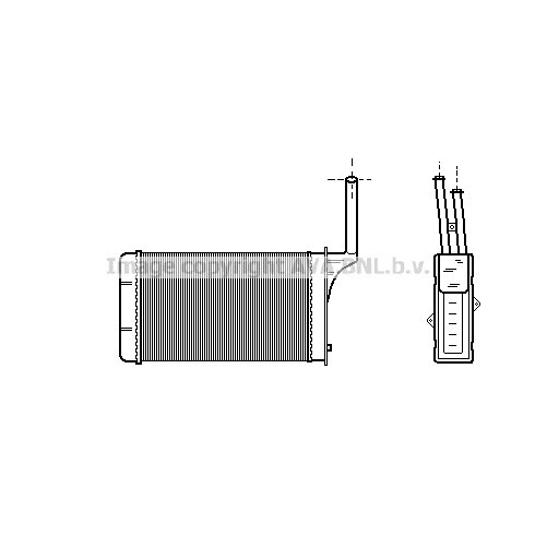 Слика на Ладник за парно AVA QUALITY COOLING PE6049 за Citroen AX Hatchback ZA Electric - 38 коњи електро