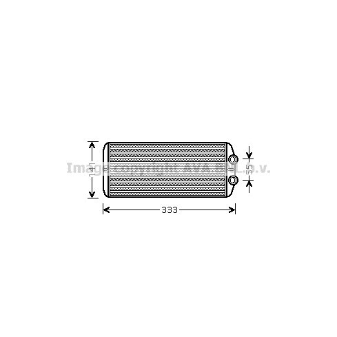 Слика на Ладник за парно AVA QUALITY COOLING PEA6312 за Citroen Berlingo 1 MF 1.1 i (MFHDZ, MFHFX) - 60 коњи бензин