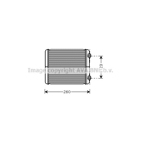 Слика на Ладник за парно AVA QUALITY COOLING RT6344 за Renault Laguna 2 Grandtour (KG0-1) 2.0 16V - 133 коњи бензин