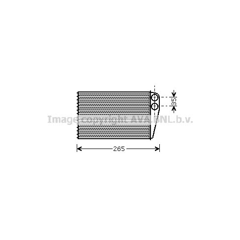 Слика на Ладник за парно AVA QUALITY COOLING RTA6354 за Renault Megane 2 Grandtour 1.5 dCi - 82 коњи дизел