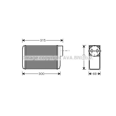 Слика на Ладник за парно AVA QUALITY COOLING SA6017 за Skoda Favorit Forman (785) 1.3 (135) - 60 коњи бензин