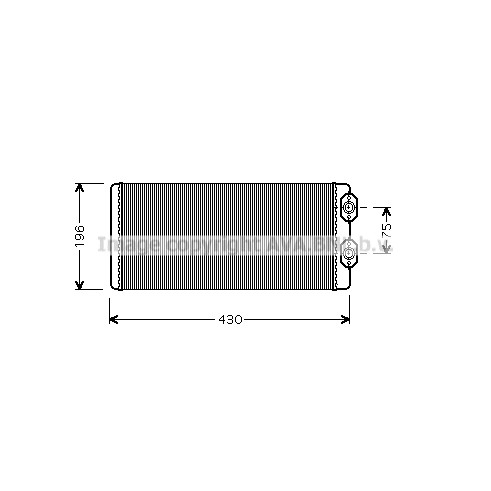 Слика на Ладник за парно AVA QUALITY COOLING VL6034 за камион Volvo FM 12/420 - 420 коњи дизел