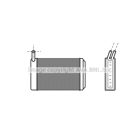 Слика на Ладник за парно AVA QUALITY COOLING VN6061 за VW Scirocco (53B) 1.8 - 112 коњи бензин