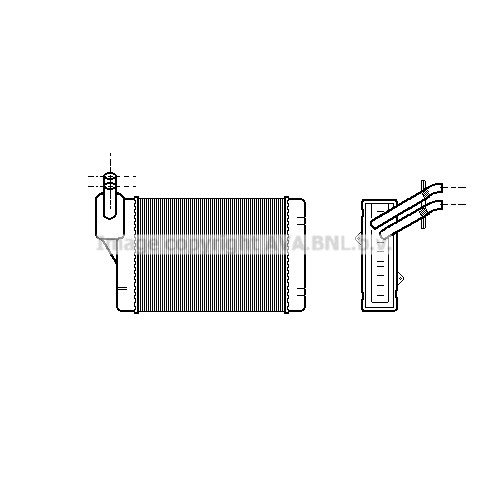 Слика на Ладник за парно AVA QUALITY COOLING VN6069 за Seat Ibiza 2 (6K) 1.9 SDI - 64 коњи дизел