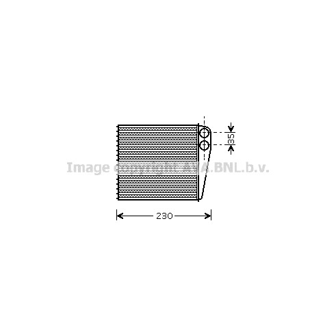 Слика на Ладник за парно AVA QUALITY COOLING VNA6229 за Seat Altea (5P1) 1.4 16V - 86 коњи бензин