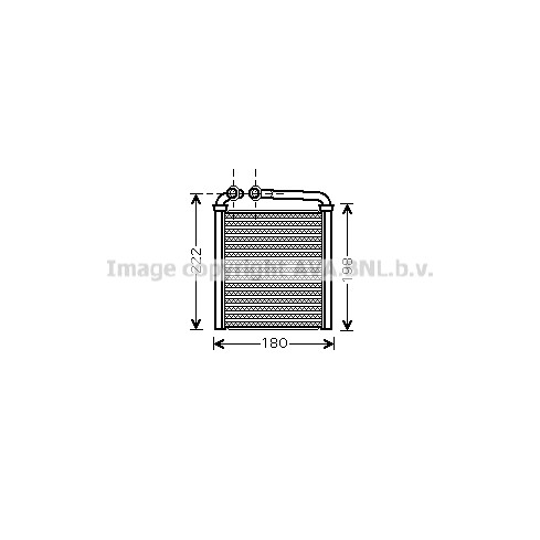 Слика на Ладник за парно AVA QUALITY COOLING VNA6256 за Skoda Superb (3T4) 1.8 TSI 4x4 - 160 коњи бензин