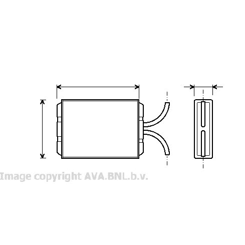 Слика на Ладник за парно AVA QUALITY COOLING VO6036 за Volvo 240 Saloon (P242, P244) 2.0 - 111 коњи бензин