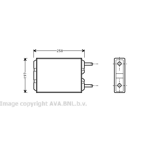 Слика на Ладник за парно AVA QUALITY COOLING VO6040 за Volvo 240 Saloon (P242, P244) 2.8 - 155 коњи бензин