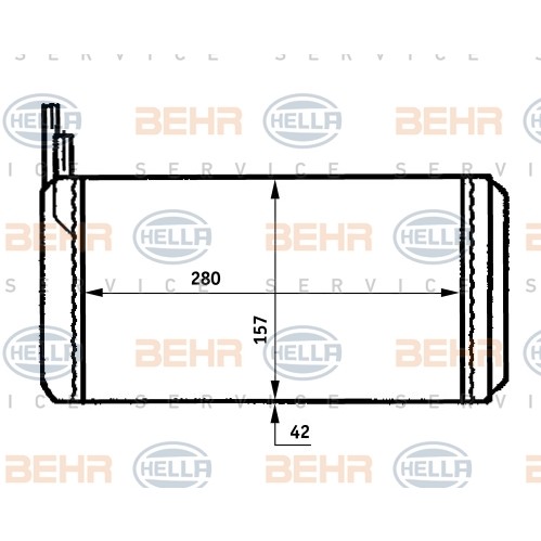 Слика на Ладник за парно BEHR HELLA SERVICE 8FH 351 313-361