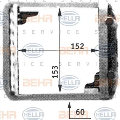 Слика на Ладник за парно BEHR HELLA SERVICE PREMIUM LINE 8FH 351 311-371