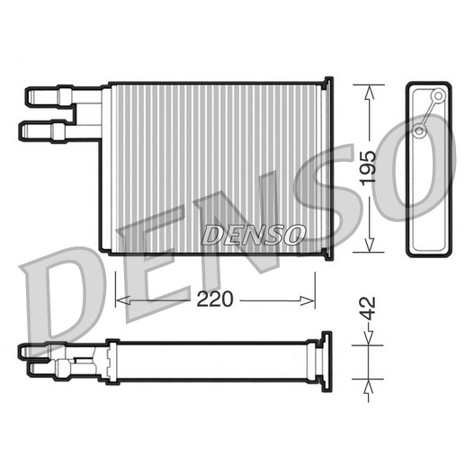 Слика на Ладник за парно DENSO DRR09031 за Citroen Jumper BOX 244 2.2 HDi - 101 коњи дизел