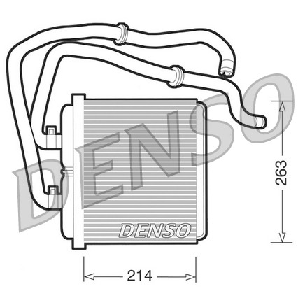 Слика на Ладник за парно DENSO DRR12003 за камион Iveco Daily 2 Bus Box 29 L 10 V (ALJA43A2, ALJA42A2, ALJA41A2) - 95 коњи дизел