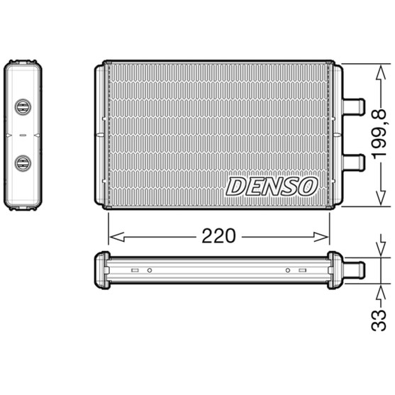 Слика на Ладник за парно DENSO DRR12016