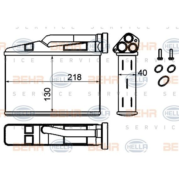 Слика на Ладник за парно HELLA 8FH 351 333-204