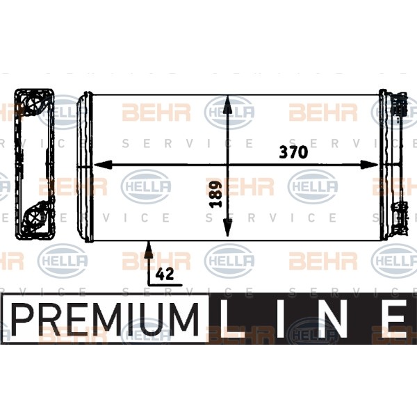 Слика на Ладник за парно HELLA BEHR  SERVICE  PREMIUM LINE 8FH 351 312-361 за камион MAN F 90 19.262 FAK - 260 коњи дизел