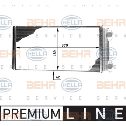 Слика на Ладник за парно HELLA BEHR  SERVICE  PREMIUM LINE 8FH 351 312-491 за камион Volvo FL 10/320 - 320 коњи дизел