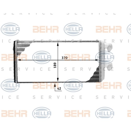 Слика на Ладник за парно HELLA BEHR  SERVICE  PREMIUM LINE 8FH 351 312-501 за камион Volvo FL 610 - 152 коњи дизел