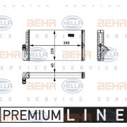 Слика 1 на Ладник за парно HELLA BEHR  SERVICE  PREMIUM LINE 8FH 351 312-541