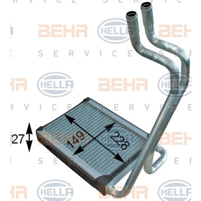 Слика на Ладник за парно HELLA BEHR  SERVICE  PREMIUM LINE 8FH 351 315-721