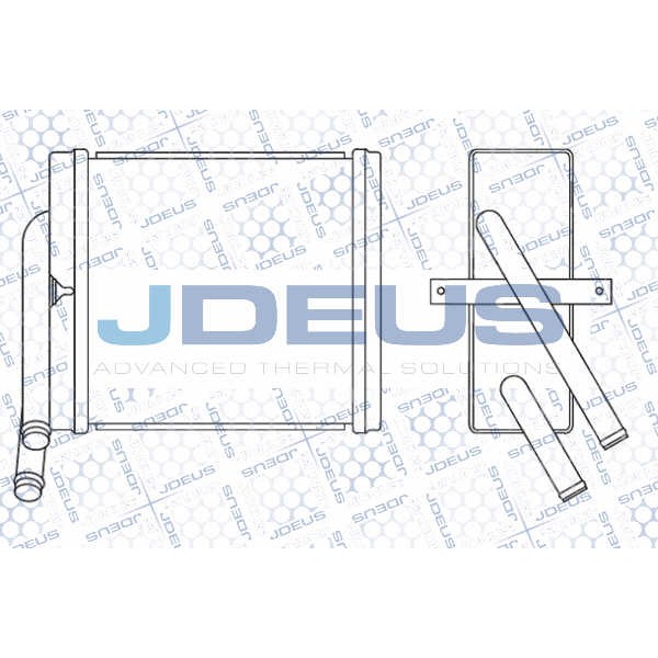 Слика на Ладник за парно JDEUS 204M03 за камион Isuzu N Series NKR 69S, NPR 69M, NPR 69L - 82 коњи дизел