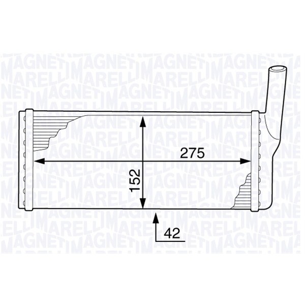 Слика на Ладник за парно MAGNETI MARELLI 350218344000