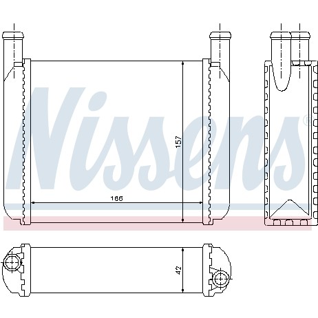 Слика на Ладник за парно NISSENS 70010