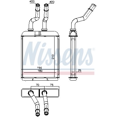 Слика на Ладник за парно NISSENS 70017