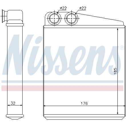 Слика на Ладник за парно NISSENS 70228 за Seat Altea (5P1) 1.4 16V - 86 коњи бензин