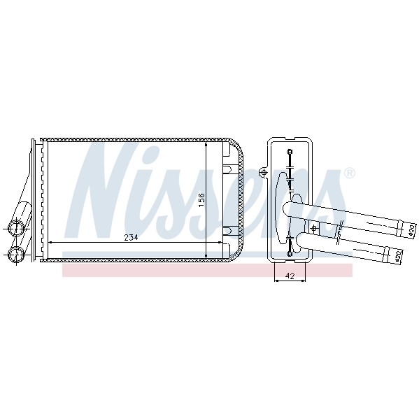 Слика на Ладник за парно NISSENS 70229 за Audi A4 Sedan (8D2, B5) 1.8 - 115 коњи бензин