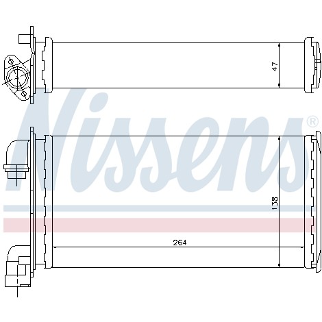 Слика на Ладник за парно NISSENS 70501