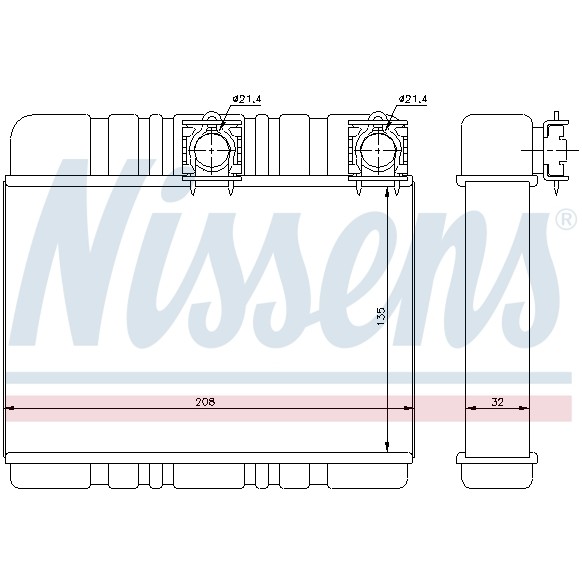 Слика на Ладник за парно NISSENS 70514