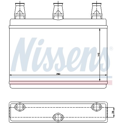 Слика на Ладник за парно NISSENS 70522