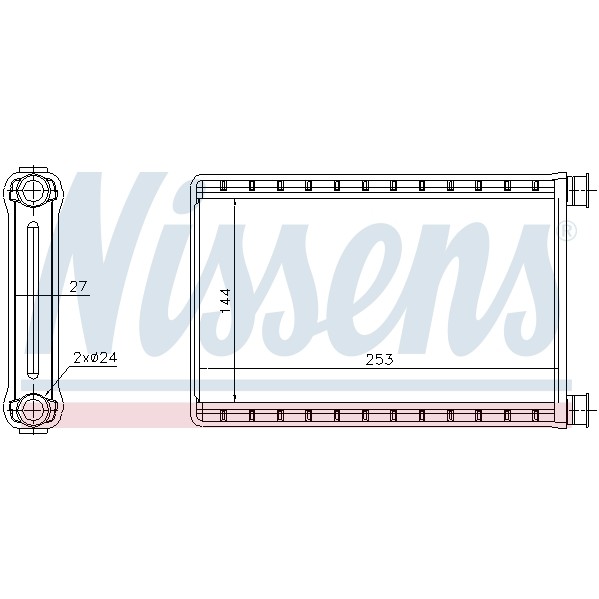 Слика на Ладник за парно NISSENS 70523 за BMW 1 E81, E87 120 d - 163 коњи дизел