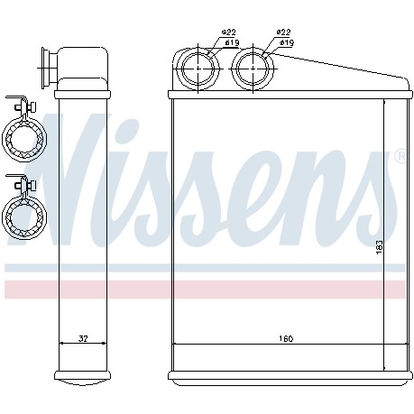 Слика на Ладник за парно NISSENS 70807