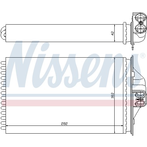 Слика на Ладник за парно NISSENS 70975