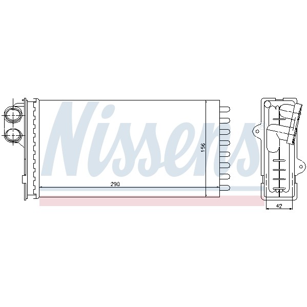 Слика на Ладник за парно NISSENS 71145 за Peugeot 605 Saloon 2.0 - 114 коњи бензин