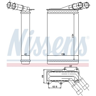 Слика на Ладник за парно NISSENS 71146