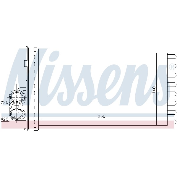 Слика на Ладник за парно NISSENS 71154