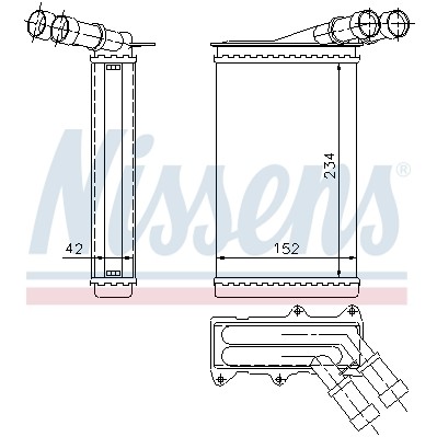 Слика на Ладник за парно NISSENS 71156 за Citroen Xantia Break X1 1.8 i - 101 коњи бензин