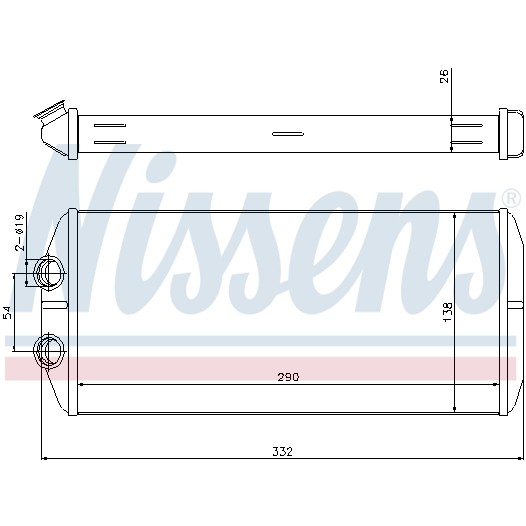 Слика на Ладник за парно NISSENS 71164 за Peugeot Partner Tepee 1.6 HDi - 90 коњи дизел