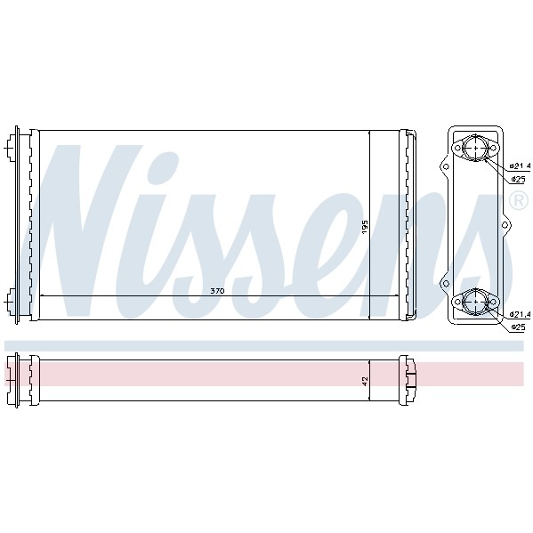 Слика на Ладник за парно NISSENS 71301 за камион DAF 95 XF FAR 95 XF 430 - 428 коњи дизел