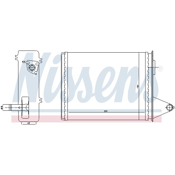 Слика на Ладник за парно NISSENS 71448 за Fiat Siena 178 1.6 16V - 106 коњи бензин