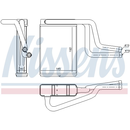 Слика на Ладник за парно NISSENS 71744 за Ford Mondeo 1 Clipper (BNP) 2.5 i 24V - 170 коњи бензин