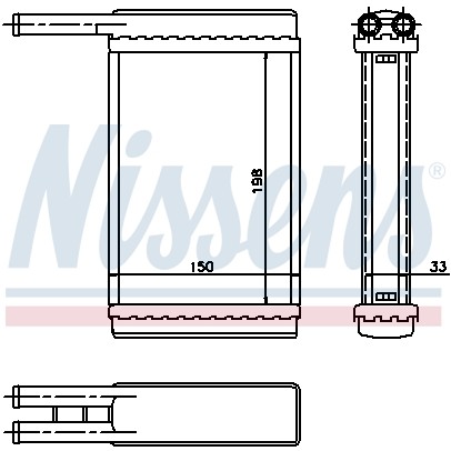 Слика на Ладник за парно NISSENS 71753 за Ford Fiesta 3 (gfj) 1.6 XR2i - 110 коњи бензин