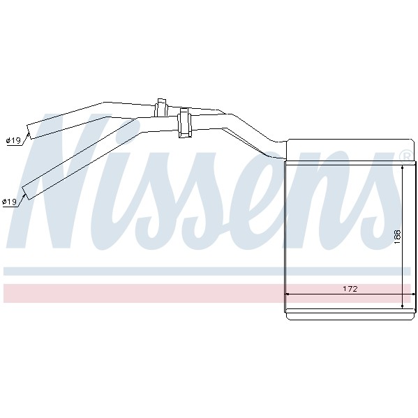 Слика на Ладник за парно NISSENS 71770 за Ford Focus 2 (da) 2.0 - 145 коњи бензин