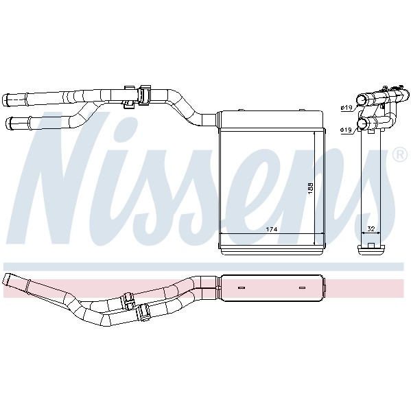 Слика на Ладник за парно NISSENS 71774 за Ford Mondeo 4 2.0 TDCi - 130 коњи дизел